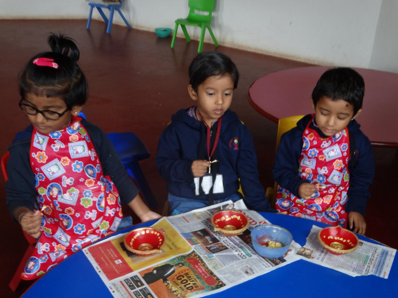 Diya Making activity