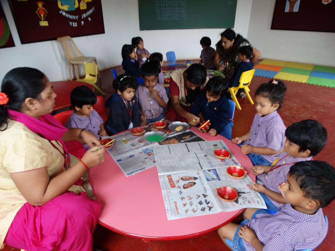 Diya Making activity