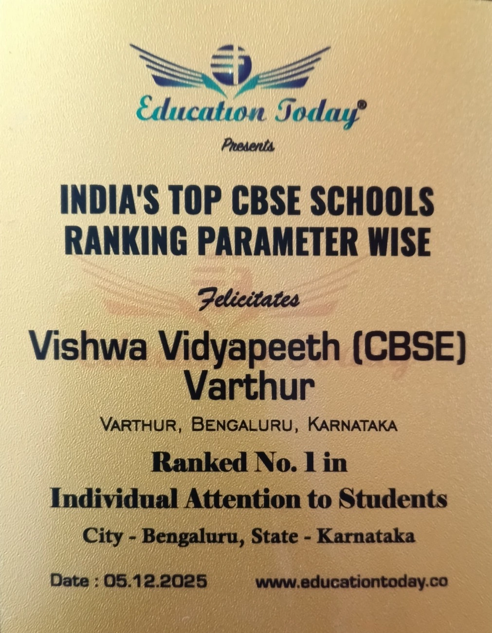 Certificate 1