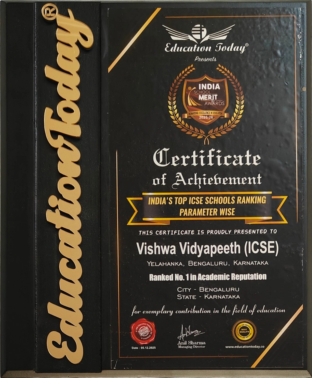 Certificate 1