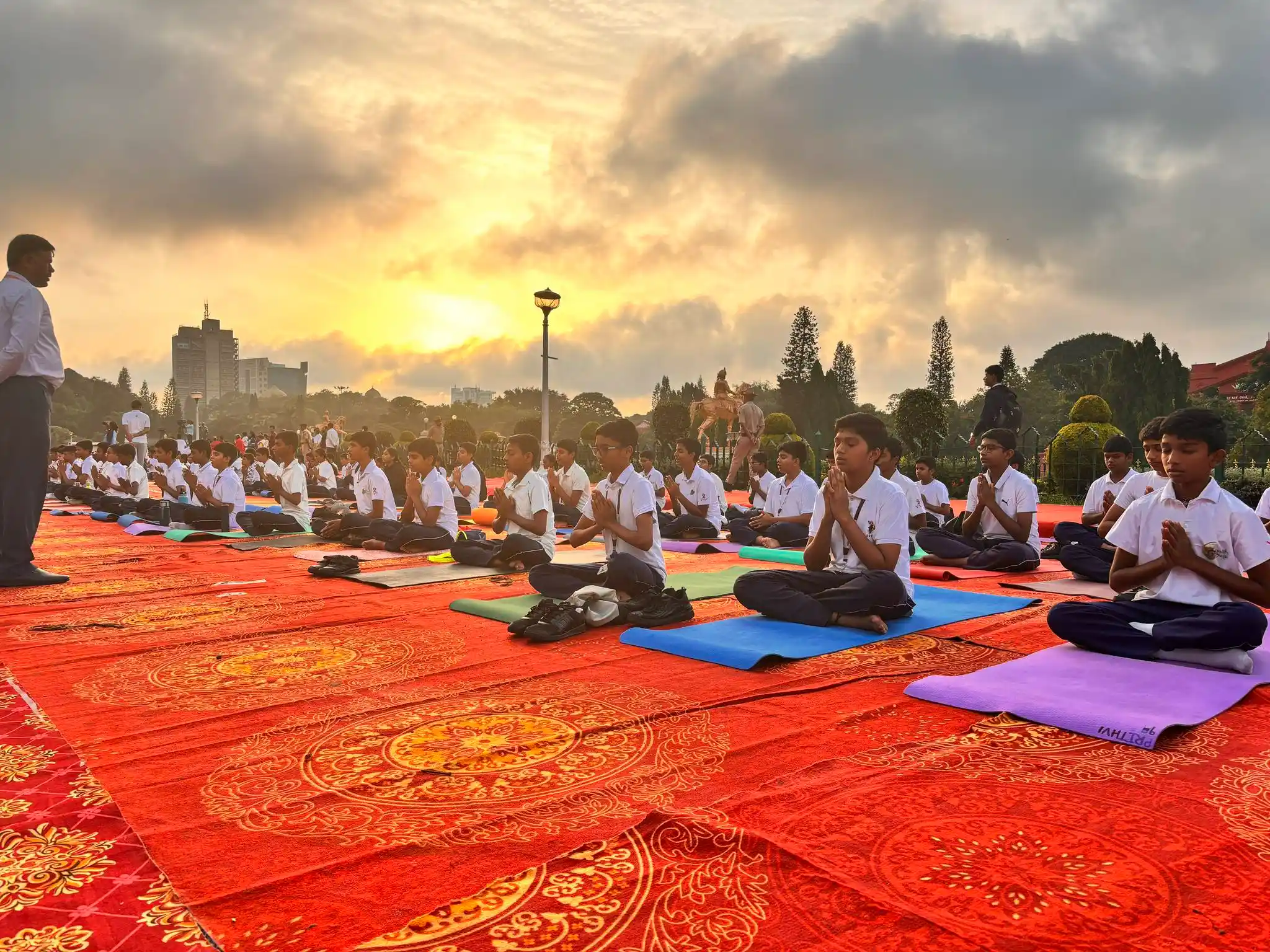 Grand International Yoga day at Vidhanasoudha